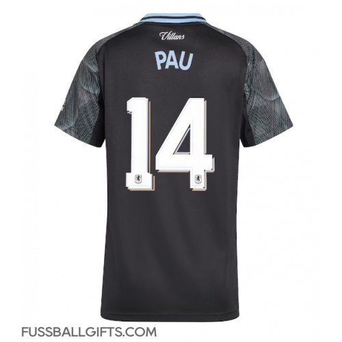 Aston Villa Pau Torres #14 Fußballbekleidung Auswärtstrikot Damen 2025-26 Kurzarm